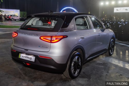 Geely EX2 in Thailand – Proton eMas 5, but with larger battery as standard, power seat, tonneau cover