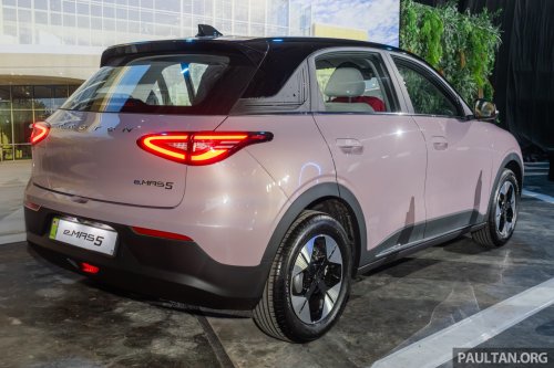 Geely EX2 in Thailand – Proton eMas 5, but with larger battery as standard, power seat, tonneau cover