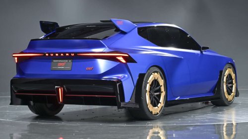 Subaru, Subaru WRX STI, Subaru Performance-B and Performance-E STI concepts preview future petrol, electric WRX STIs