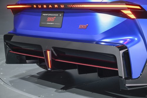 Subaru Performance-B and Performance-E STI concepts preview future petrol, electric WRX STIs