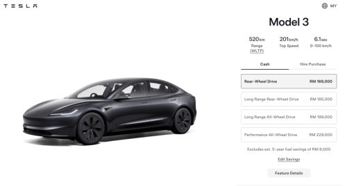 Tesla | Tesla Model 3 Highland now cheaper by up to RM13k in Malaysia – updated with signal stalk, front camera