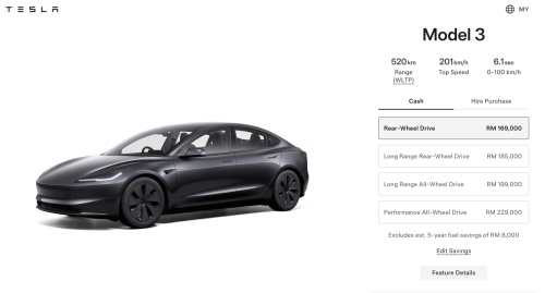 Tesla | Tesla Model 3 Highland now cheaper by up to RM13k in Malaysia – updated with signal stalk, front camera