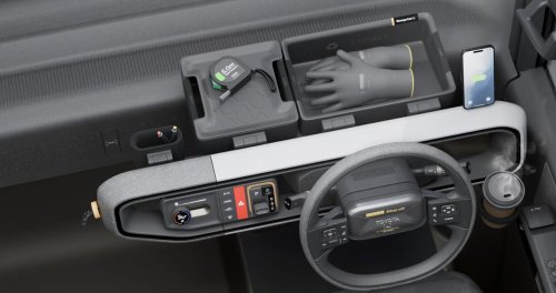 Toyota Hiace Concept previews next generation of commercial van with pillarless side, full-width display