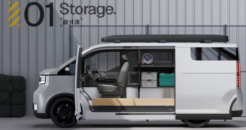 Toyota Hiace Concept previews next generation of commercial van with pillarless side, full-width display