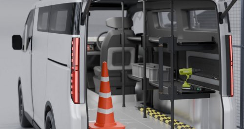 Toyota Hiace Concept previews next generation of commercial van with pillarless side, full-width display