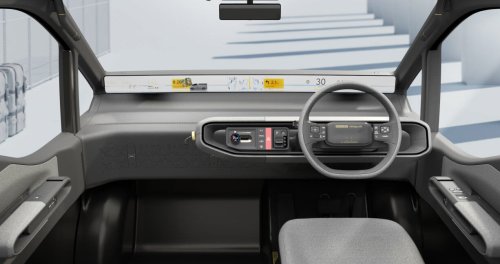 Toyota, Toyota Hiace Concept previews next generation of commercial van with pillarless side, full-width display