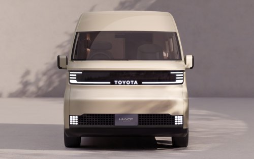 Toyota Hiace Concept previews next generation of commercial van with pillarless side, full-width display