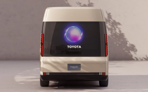Toyota Hiace Concept previews next generation of commercial van with pillarless side, full-width display