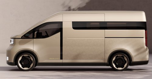 Toyota Hiace Concept previews next generation of commercial van with pillarless side, full-width display