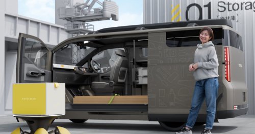 Toyota Hiace Concept previews next generation of commercial van with pillarless side, full-width display