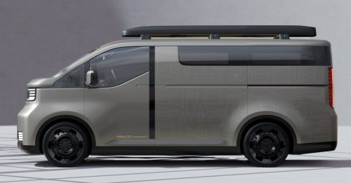 Toyota, Toyota Hiace, Toyota Hiace Concept previews next generation of commercial van with pillarless side, full-width display
