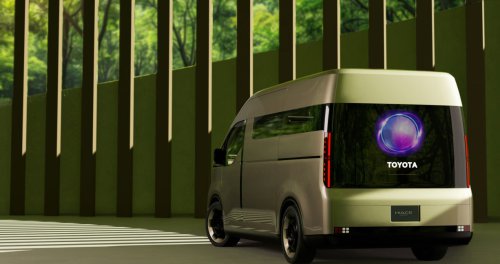 Toyota Hiace Concept previews next generation of commercial van with pillarless side, full-width display