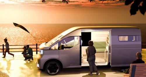 Toyota Hiace Concept previews next generation of commercial van with pillarless side, full-width display