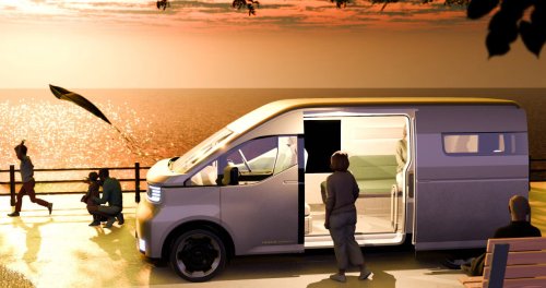 Toyota Hiace Concept previews next generation of commercial van with pillarless side, full-width display
