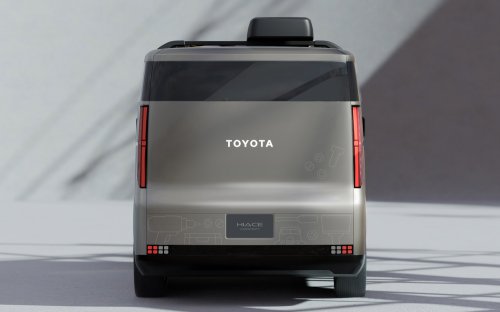 Toyota Hiace Concept previews next generation of commercial van with pillarless side, full-width display
