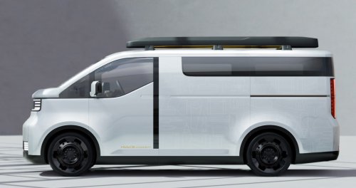 Toyota Hiace Concept previews next generation of commercial van with pillarless side, full-width display