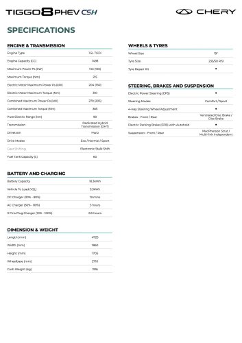 Chery Tiggo 8 PHEV launched in Malaysia: 1.5T hybrid, 1,200 km total range, 90 km EV range, RM159,800