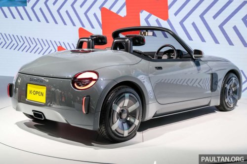 Daihatsu, Daihatsu K-Open remains a kei car – drops larger size and 1.3L idea, but will be FR; Akio Toyoda to sign it off