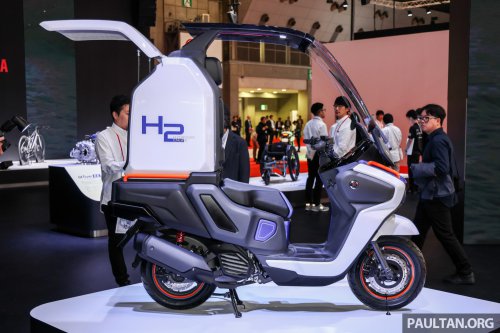 Yamaha unveils prototype alternate fuel vehicles and EVs at 2025 Japan Mobility Show in Tokyo
