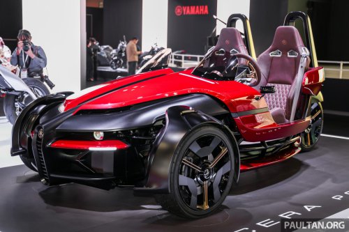 Yamaha unveils prototype alternate fuel vehicles and EVs at 2025 Japan Mobility Show in Tokyo