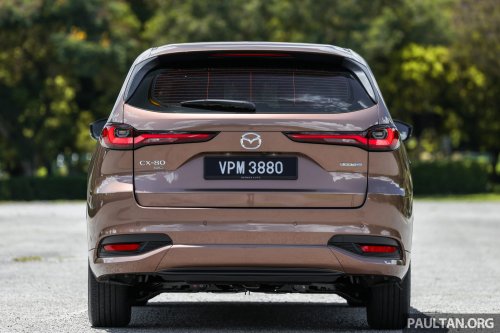 Mazda CX-80 2.5G PHEV AWD in Malaysia – three-row SUV, captain seats, 65 km NEDC EV range; RM297k