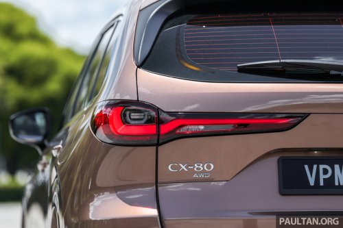 Mazda CX-80 2.5G PHEV AWD in Malaysia – three-row SUV, captain seats, 65 km NEDC EV range; RM297k