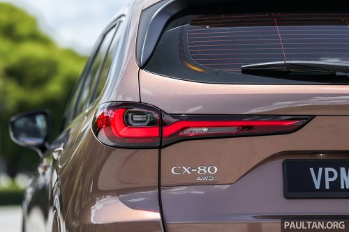 Mazda CX-80 2.5G PHEV AWD in Malaysia – three-row SUV, captain seats, 65 km NEDC EV range; RM297k