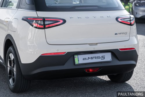 Proton eMas 5 Prime first images – 79 PS, 225 km WLTP range, halogens, steel wheels, no ADAS, RM57k