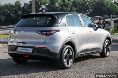 Geely EX2 in Thailand – Proton eMas 5, but with larger battery as standard, power seat, tonneau cover