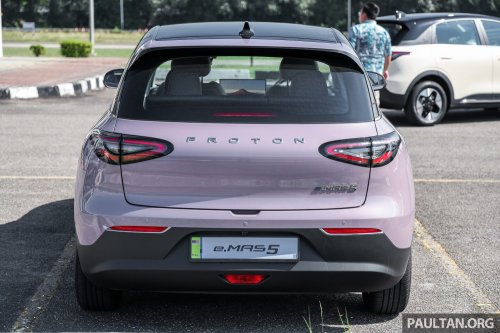 Geely EX2 in Thailand – Proton eMas 5, but with larger battery as standard, power seat, tonneau cover