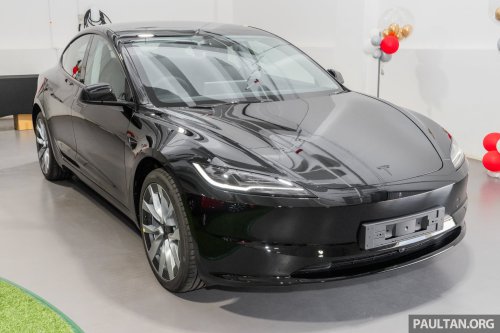 2026 Tesla Model 3 Long Range RWD in Malaysia – 750 km WLTP, indicator stalk, black badges, RM185k