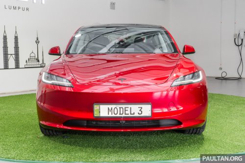 2026 Tesla Model 3 Long Range RWD in Malaysia – 750 km WLTP, indicator stalk, black badges, RM185k