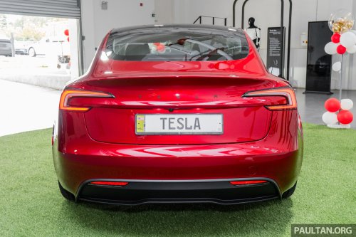 2026 Tesla Model 3 Long Range RWD in Malaysia – 750 km WLTP, indicator stalk, black badges, RM185k