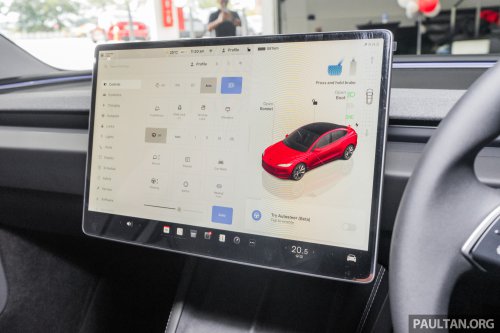 2026 Tesla Model 3 Long Range RWD in Malaysia – 750 km WLTP, indicator stalk, black badges, RM185k