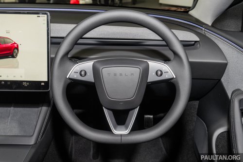 2026 Tesla Model 3 Long Range RWD in Malaysia – 750 km WLTP, indicator stalk, black badges, RM185k