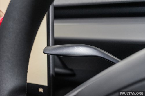 2026 Tesla Model 3 Long Range RWD in Malaysia – 750 km WLTP, indicator stalk, black badges, RM185k