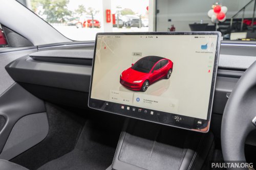 2026 Tesla Model 3 Long Range RWD in Malaysia – 750 km WLTP, indicator stalk, black badges, RM185k