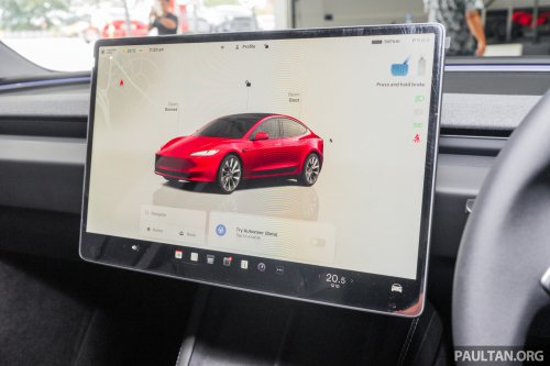 2026 Tesla Model 3 Long Range RWD in Malaysia – 750 km WLTP, indicator stalk, black badges, RM185k