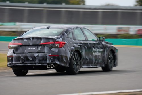 Honda next-gen mid-size platform for Civic/CR-V and new mid-size e:HEV hybrid system sampled in Japan