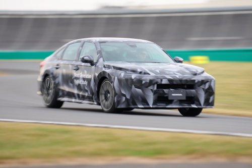 Honda next-gen mid-size platform for Civic/CR-V and new mid-size e:HEV hybrid system sampled in Japan