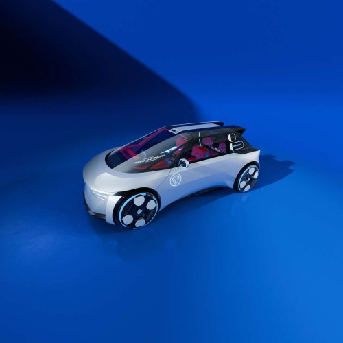 Peugeot Polygon concept shown with Hypersquare steering wheel, steer-by-wire; to feature on next 208?