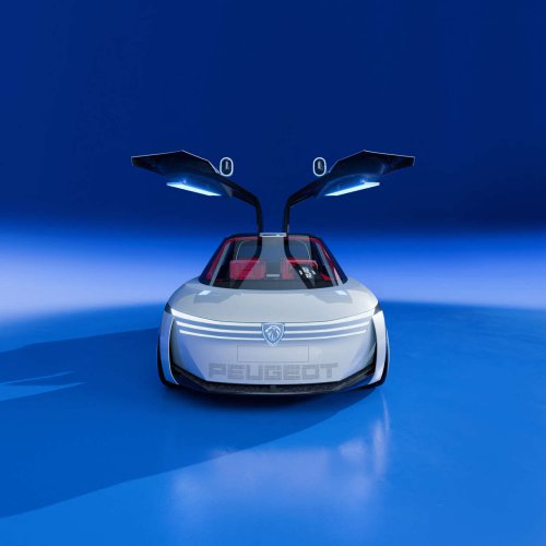 Peugeot Polygon concept shown with Hypersquare steering wheel, steer-by-wire; to feature on next 208?