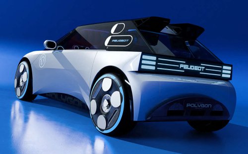 Peugeot Polygon concept shown with Hypersquare steering wheel, steer-by-wire; to feature on next 208?