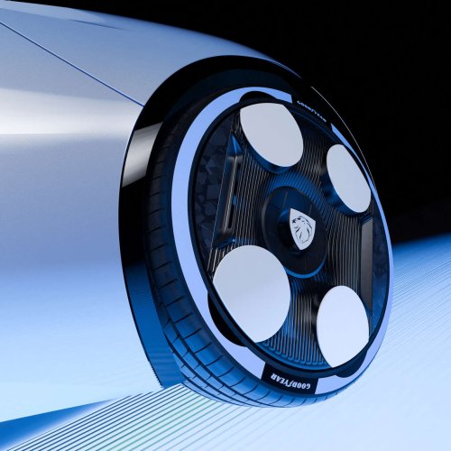 Peugeot Polygon concept shown with Hypersquare steering wheel, steer-by-wire; to feature on next 208?