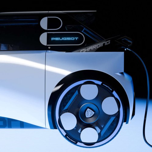 Peugeot Polygon concept shown with Hypersquare steering wheel, steer-by-wire; to feature on next 208?