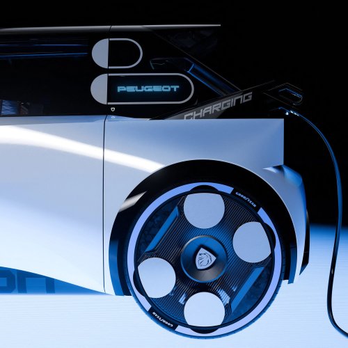 Peugeot Polygon concept shown with Hypersquare steering wheel, steer-by-wire; to feature on next 208?