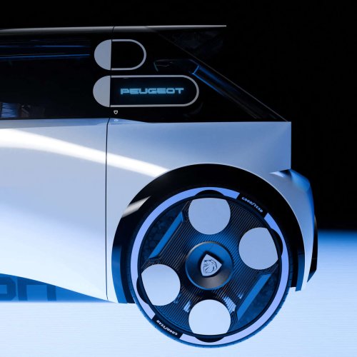 Peugeot Polygon concept shown with Hypersquare steering wheel, steer-by-wire; to feature on next 208?