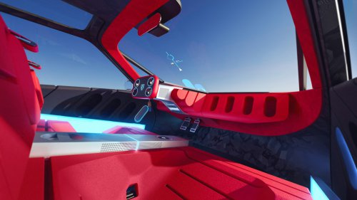 Peugeot Polygon concept shown with Hypersquare steering wheel, steer-by-wire; to feature on next 208?