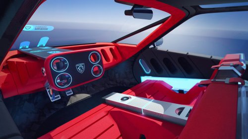 Peugeot Polygon concept shown with Hypersquare steering wheel, steer-by-wire; to feature on next 208?