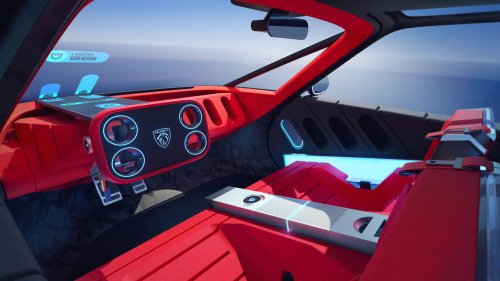 Peugeot Polygon concept shown with Hypersquare steering wheel, steer-by-wire; to feature on next 208?
